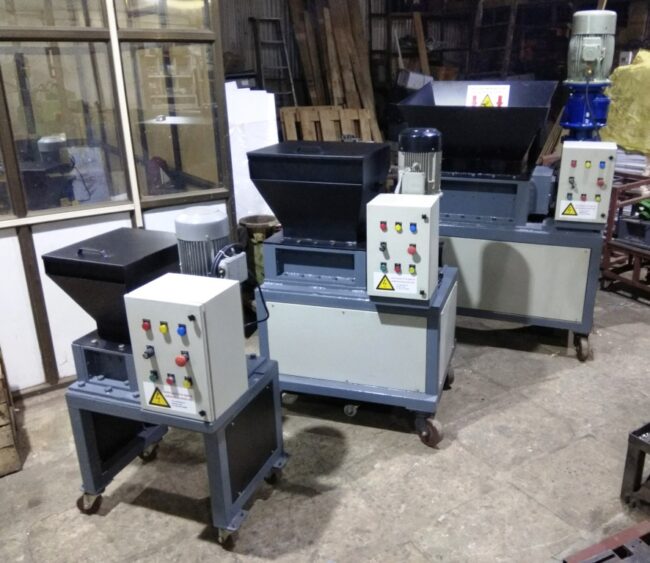 hospital waste shredder machine